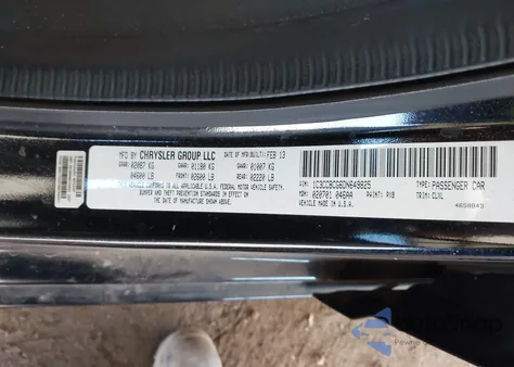 2013 Chrysler 200 Limited z USA, uszkodzony, nr VIN 1C3CCBCG6DN649825